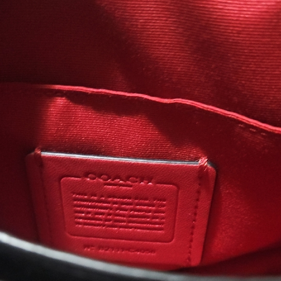 Coach Black Pebbled Leather Crossbody Bag - Picture 3 of 5